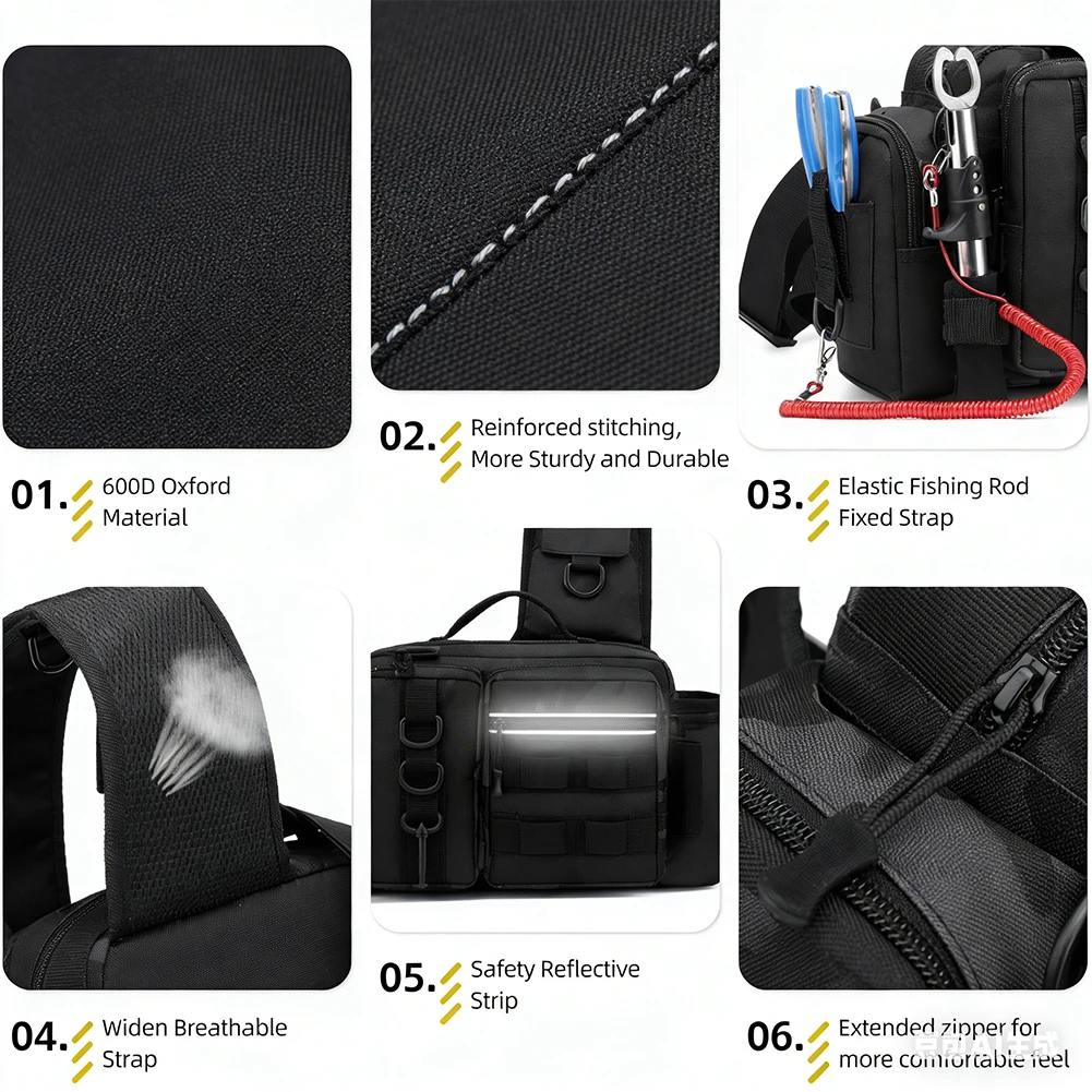 Rod Holder Fishing - Sac à dos de pêche avec