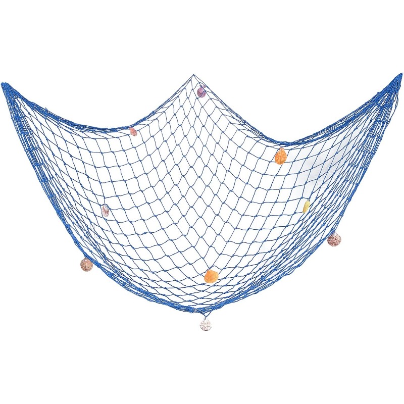 Fishing Equipment Net - Filet de Pêche Décoratif avec Coquillages,