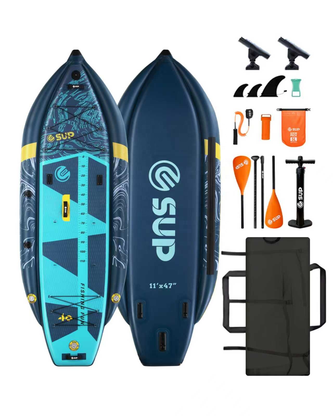 Kayak de pêche gonflable avec  - Rod Holder Fishing avis et prix